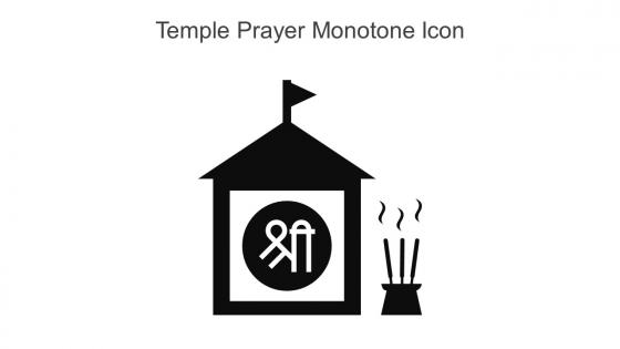 Temple Prayer Monotone Icon In Powerpoint Pptx Png And Editable Eps Format