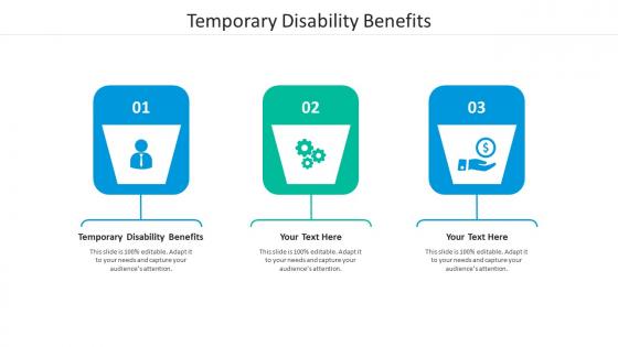 Temporary disability benefits ppt powerpoint presentation icon designs cpb