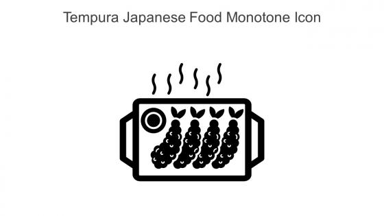 Tempura Japanese Food Monotone Icon In Powerpoint Pptx Png And Editable Eps Format
