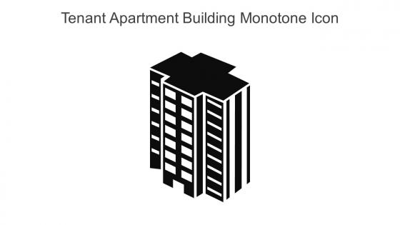 Tenant Apartment Building Monotone Icon In Powerpoint Pptx Png And Editable Eps Format