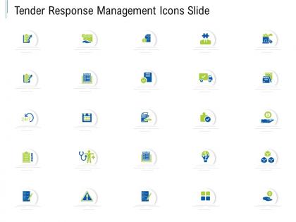 Tender response management icons slide ppt powerpoint presentation summary show