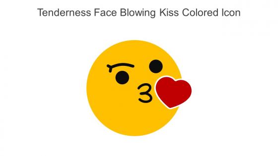 Tenderness Face Blowing Kiss Colored Icon In Powerpoint Pptx Png And Editable Eps Format