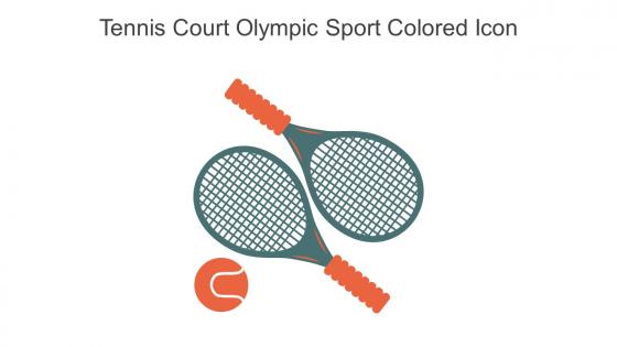 Tennis Court Olympic Sport Colored Icon In Powerpoint Pptx Png And Editable Eps Format