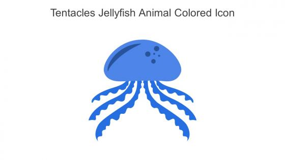 Tentacles Jellyfish Animal Colored Icon In Powerpoint Pptx Png And Editable Eps Format