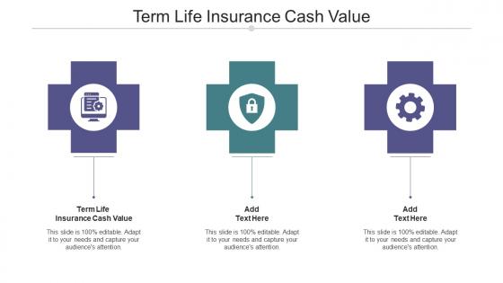 Term Life Insurance Cash Value Ppt Powerpoint Presentation File Backgrounds Cpb