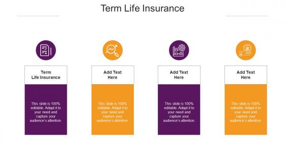 Term Life Insurance Ppt Powerpoint Presentation Show Background Cpb