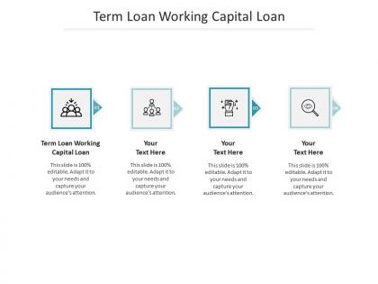 Term loan working capital loan ppt powerpoint presentation inspiration aids cpb