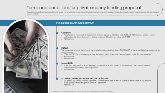 Terms And Conditions For Private Money Lending Proposal Ppt Powerpoint Presentation Outline