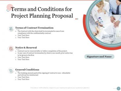 Terms and conditions for project planning proposal ppt powerpoint presentation portfolio