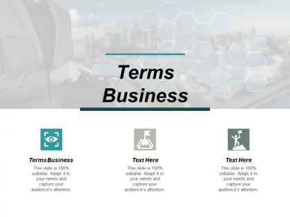Terms business ppt powerpoint presentation infographic template design ideas cpb