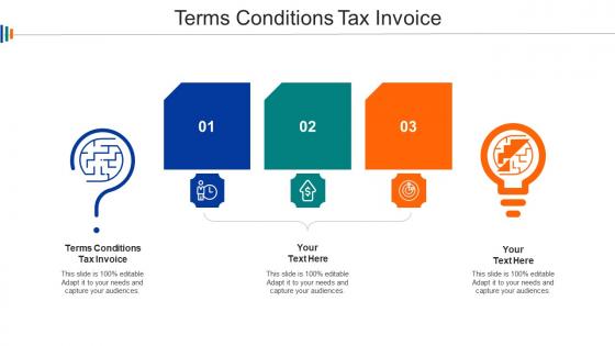 Terms Conditions Tax Invoice Ppt Powerpoint Presentation Ideas Topics Cpb