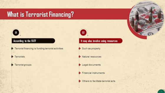 Terrorist Financing Concept In AML Training Ppt