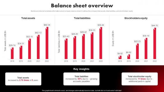 Tesla Company Profile Balance Sheet Overview Ppt Demonstration CP SS