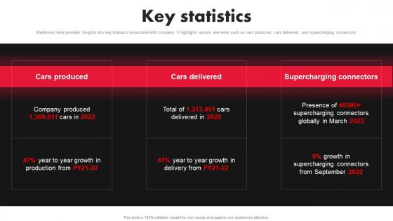 Tesla Company Profile Key Statistics Ppt Demonstration CP SS