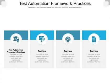 Test automation framework practices ppt powerpoint presentation diagram images cpb