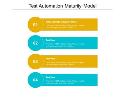 Test automation maturity model ppt powerpoint presentation inspiration good cpb