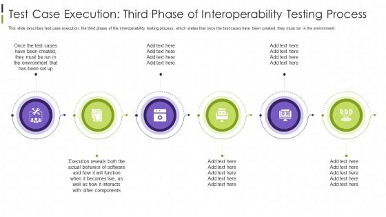 Test Case Execution Third Phase Of Interoperability Testing Process Interoperability Testing