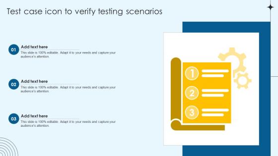 Test Case Icon To Verify Testing Scenarios