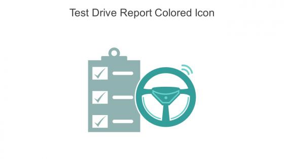 Test Drive Report Colored Icon In Powerpoint Pptx Png And Editable Eps Format
