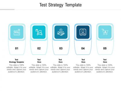 Test strategy template ppt powerpoint presentation summary layout ideas cpb
