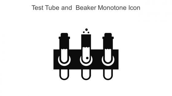 Test Tube And  Beaker Monotone Icon In Powerpoint Pptx Png And Editable Eps Format