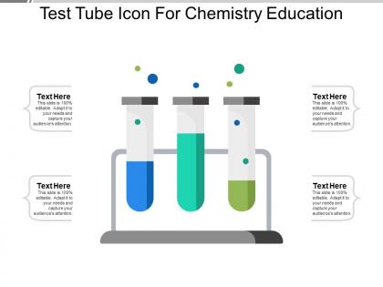 Test tube icon for chemistry education