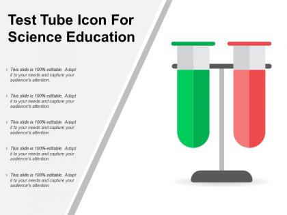 Test tube icon for science education