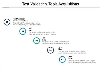 Test validation tools acquisitions ppt powerpoint presentation outline display cpb