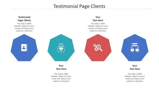 Testimonial page clients ppt powerpoint presentation pictures topics cpb