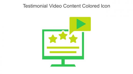 Testimonial Video Content Colored Icon In Powerpoint Pptx Png And Editable Eps Format