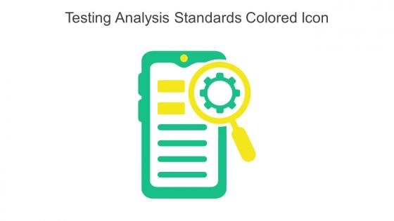 Testing Analysis Standards Colored Icon In Powerpoint Pptx Png And Editable Eps Format