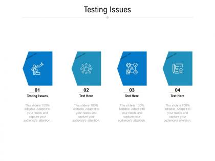 Testing issues ppt powerpoint presentation icon template cpb
