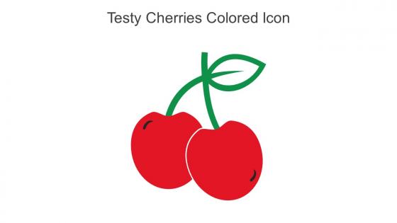 Testy Cherries Colored Icon In Powerpoint Pptx Png And Editable Eps Format