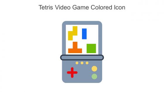 Tetris Video Game Colored Icon In Powerpoint Pptx Png And Editable Eps Format
