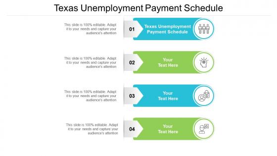 Texas unemployment payment schedule ppt powerpoint presentation inspiration cpb