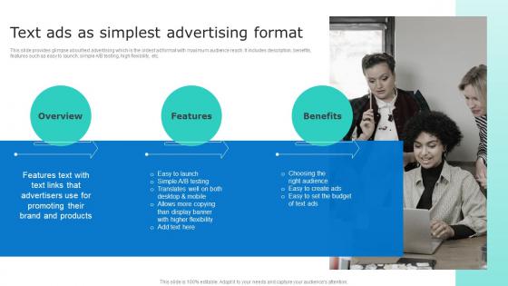 Text Ads As Simplest Advertising Format Driving Sales Revenue MKT SS V