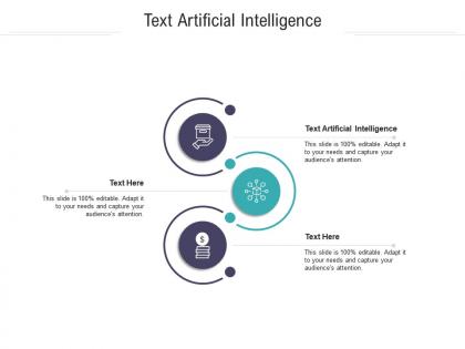 Text artificial intelligence ppt powerpoint presentation ideas template cpb