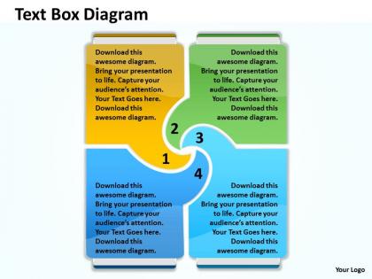 Text box diagram for business