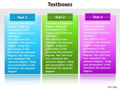 Text boxes editable powerpoint slides templates infographics images 1121