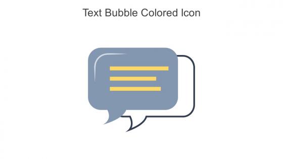 Text Bubble Colored Icon In Powerpoint Pptx Png And Editable Eps Format
