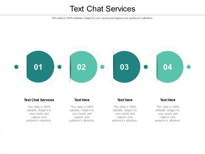 Text chat services ppt powerpoint presentation pictures slide download cpb
