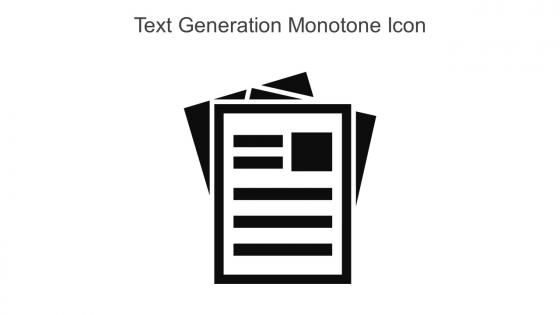 Text Generation Monotone Icon In Powerpoint Pptx Png And Editable Eps Format
