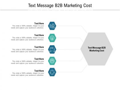 Text message b2b marketing cost ppt powerpoint presentation slides backgrounds cpb