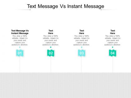 Text message vs instant message ppt powerpoint presentation inspiration example cpb
