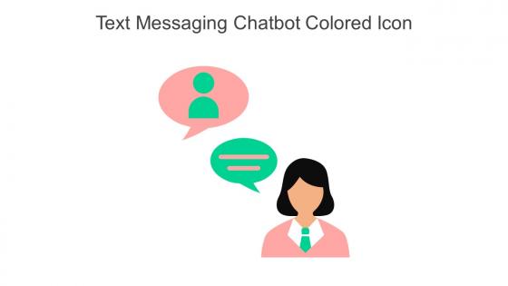 Text Messaging Chatbot Colored Icon In Powerpoint Pptx Png And Editable Eps Format