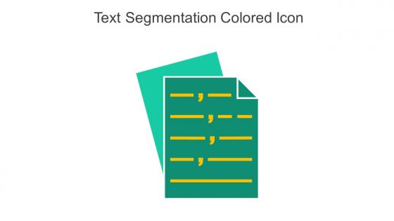 Text Segmentation Colored Icon In Powerpoint Pptx Png And Editable Eps Format