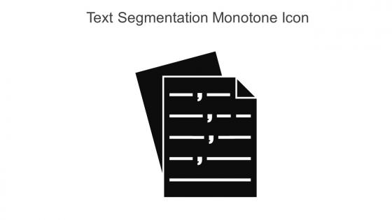 Text Segmentation Monotone Icon In Powerpoint Pptx Png And Editable Eps Format