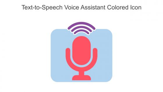 Text To Speech Voice Assistant Colored Icon In Powerpoint Pptx Png And Editable Eps Format