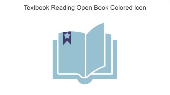 Textbook Reading Open Book Colored Icon In Powerpoint Pptx Png And Editable Eps Format