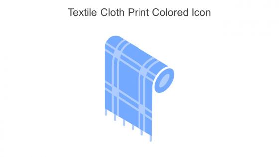 Textile Cloth Print Colored Icon In Powerpoint Pptx Png And Editable Eps Format
